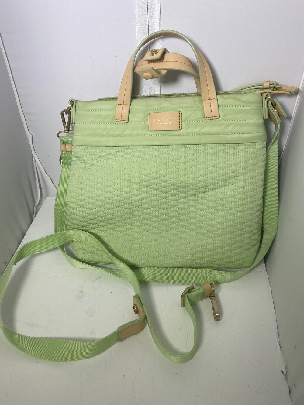 Radley London Mint Diamond Quilt Medium Dome Convertible Backpack Crossbody